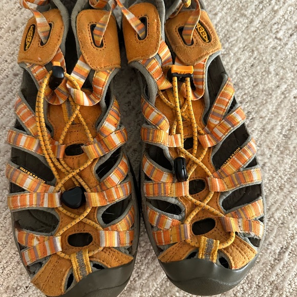 Keen Striped Orange and Gray Outdoor Sandals - Picture 1 of 6